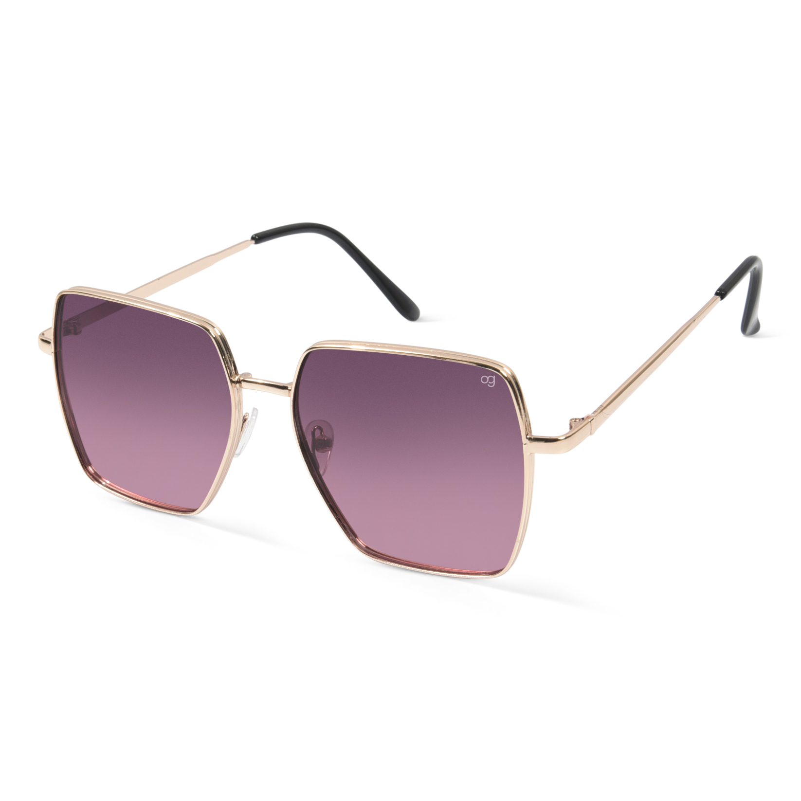 Basil Sheen Oversized Sunglasses