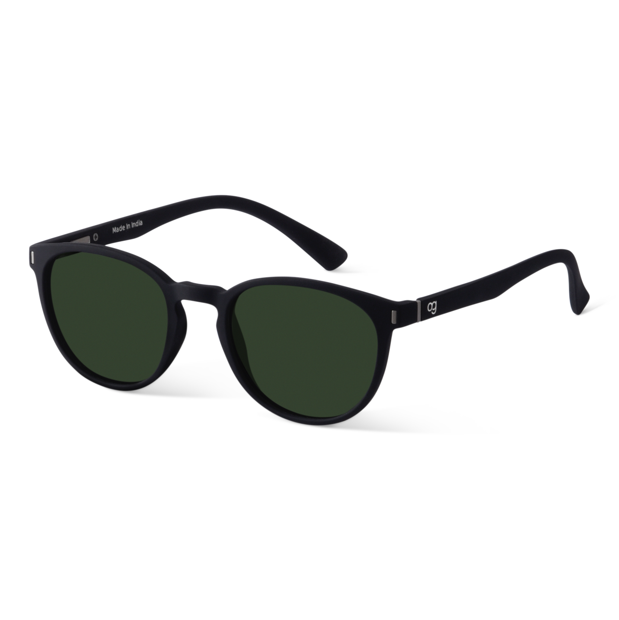 Lindberg Unisex Green Round Sunglasses
