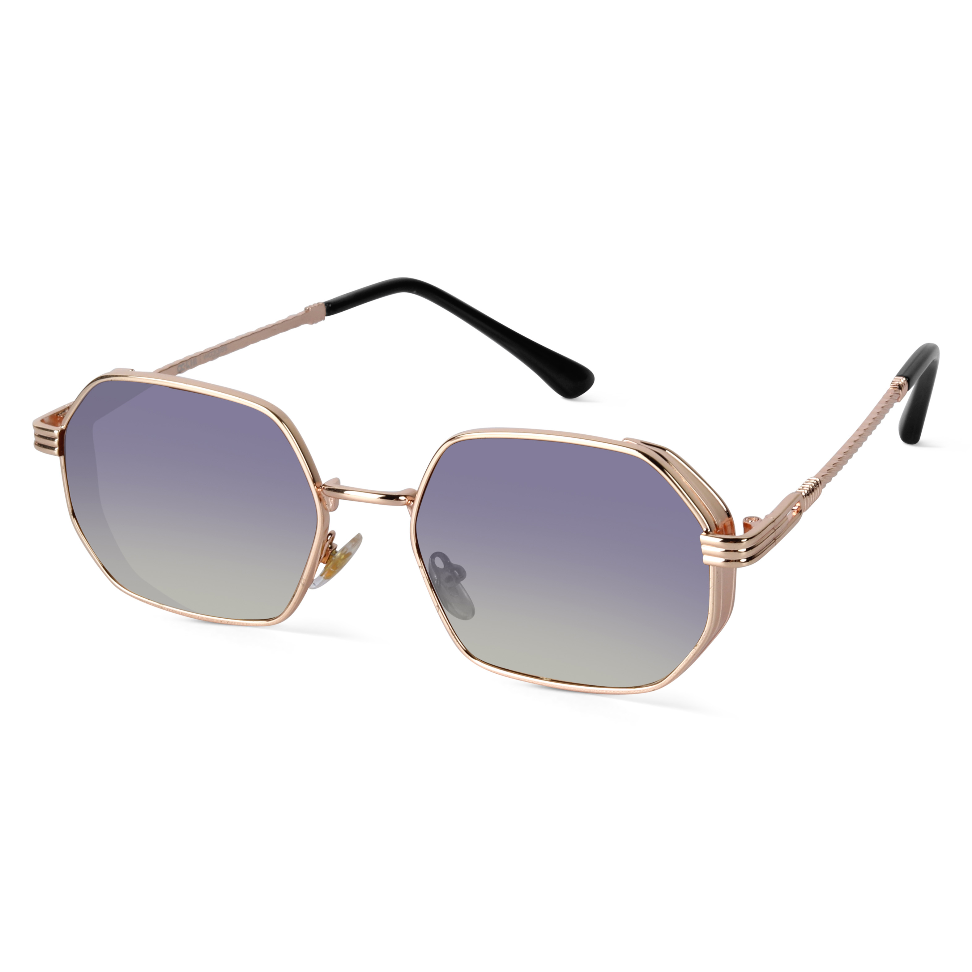 Shop Ockhi Inspirit Blue Gradient Hexagonal Sunglasses