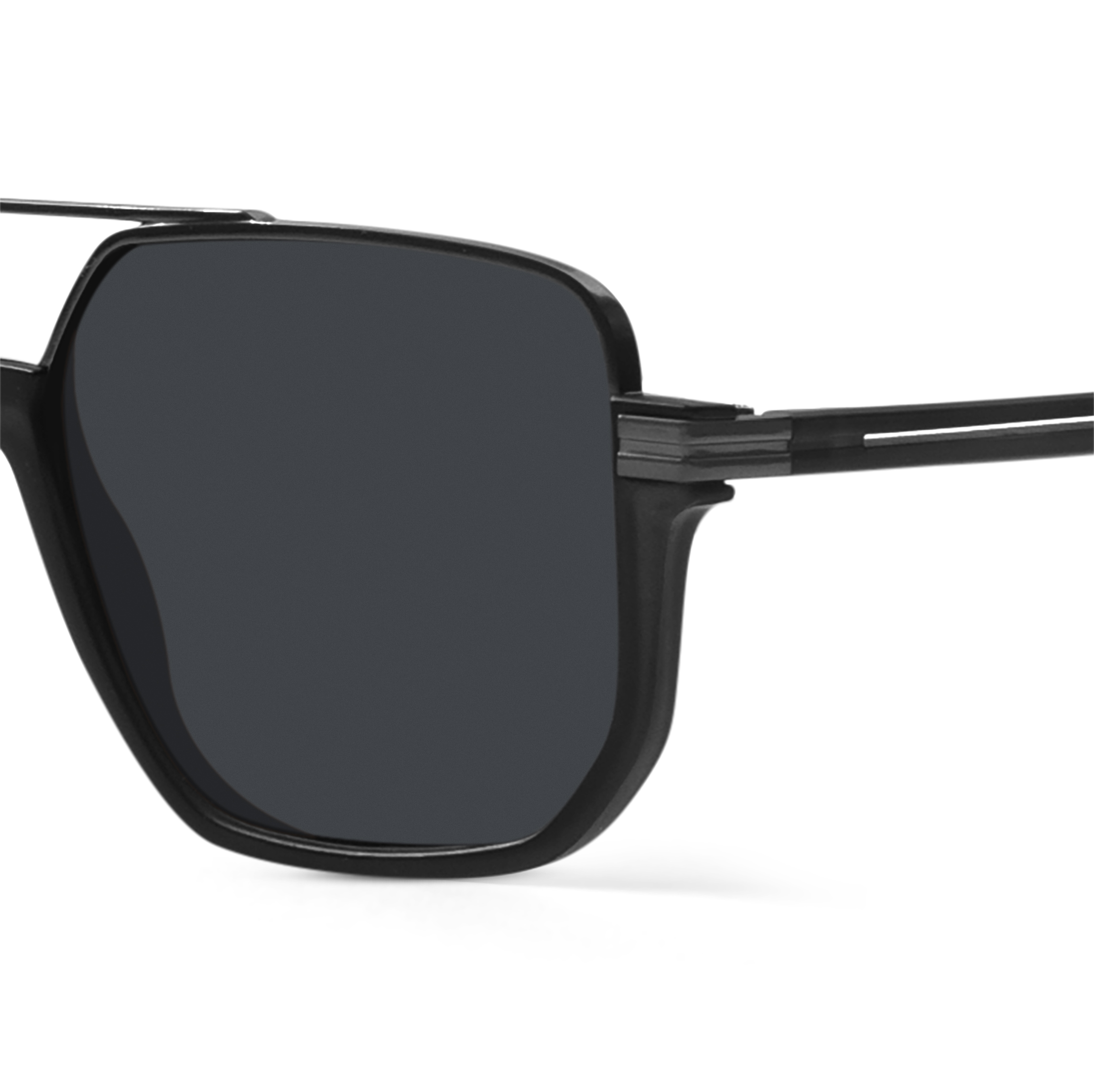 Brown Hexagonal Sunglasses