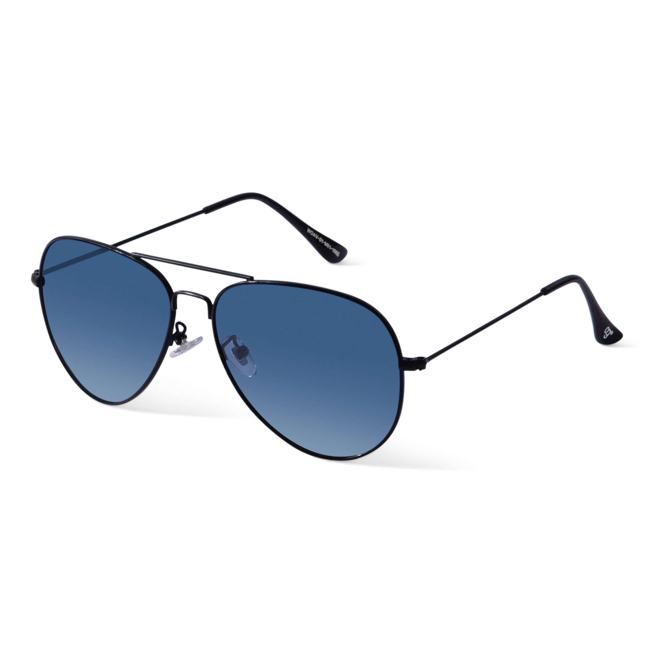 Shop Vintage Frames Blue Snatch Matte Aviator Sunglasses Online –  Maison-B-More Global Store